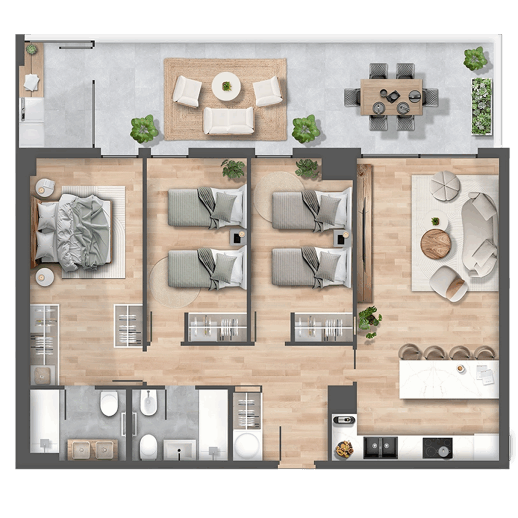 Vivienda tipo F | Cemar Vega